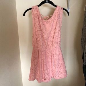 Cute pink floral romper from Charlotte Russe